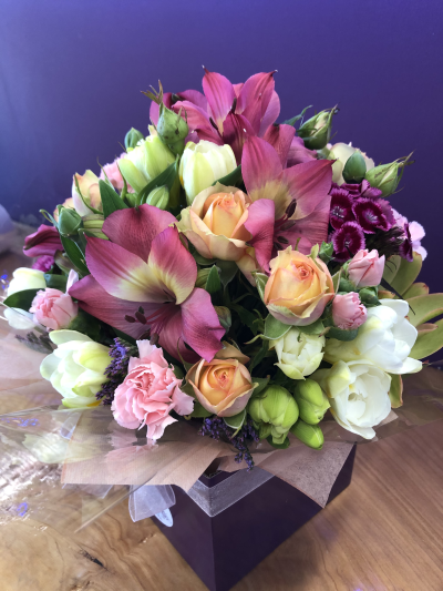 Designers Choice Arrangement - Let our florist create something beautiful just for you. Using the freshest seasonal blooms available, they’ll design a unique arrangement in their own signature style.